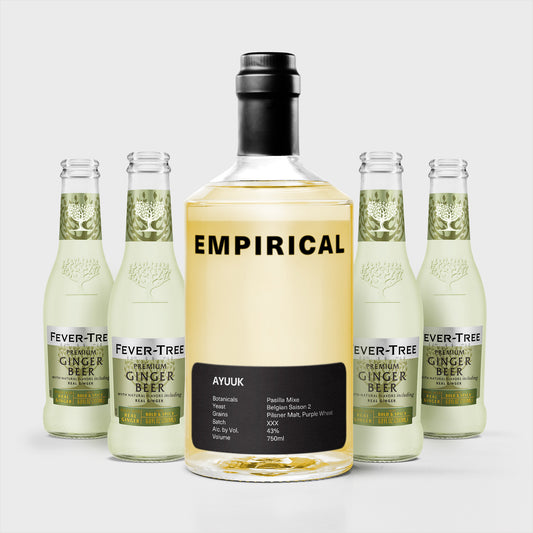 The Ayuuk Mule Bundle: Empirical Ayuuk bottle with four Fever-Tree ginger beers